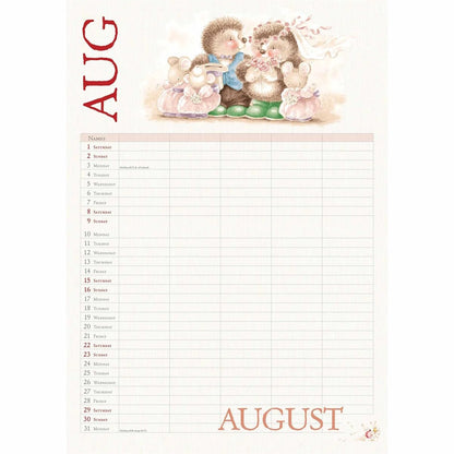 Carousel Worldwide, Country Companions 2026 A4 Wall Calendar Planner