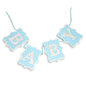 CLUB GREEN WOODEN BABY BUNTING BLUE 60CM, Wood, 13 x 11.5 x 9 cm
