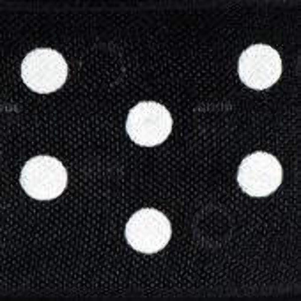CLUB GREEN BLACK ORG.PULL BOW WH.SPOTS 23MMX15M, Fabric, 13.2 x 13.2 x 3.08 cm