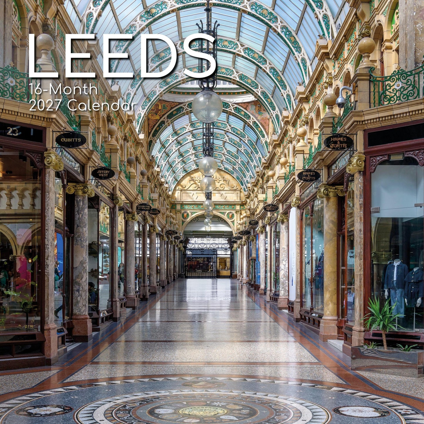 TGSC | Leeds 2026-2027 Calendar, 16-Month Square Wall Calendar (Sept 2026-Dec 2027), UK Planner with City Photography, Home or Office Organiser | 30 x 30 cm