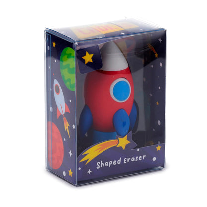 Puckator Space Cadet Eraser in a Mini Box - Rubber Erasers Stationery Set - Party Bag Fillers for Girls and Boys - Erasers Multipack - Pencil Rubbers - Cool Kids School Rubbers Starting School Gifts