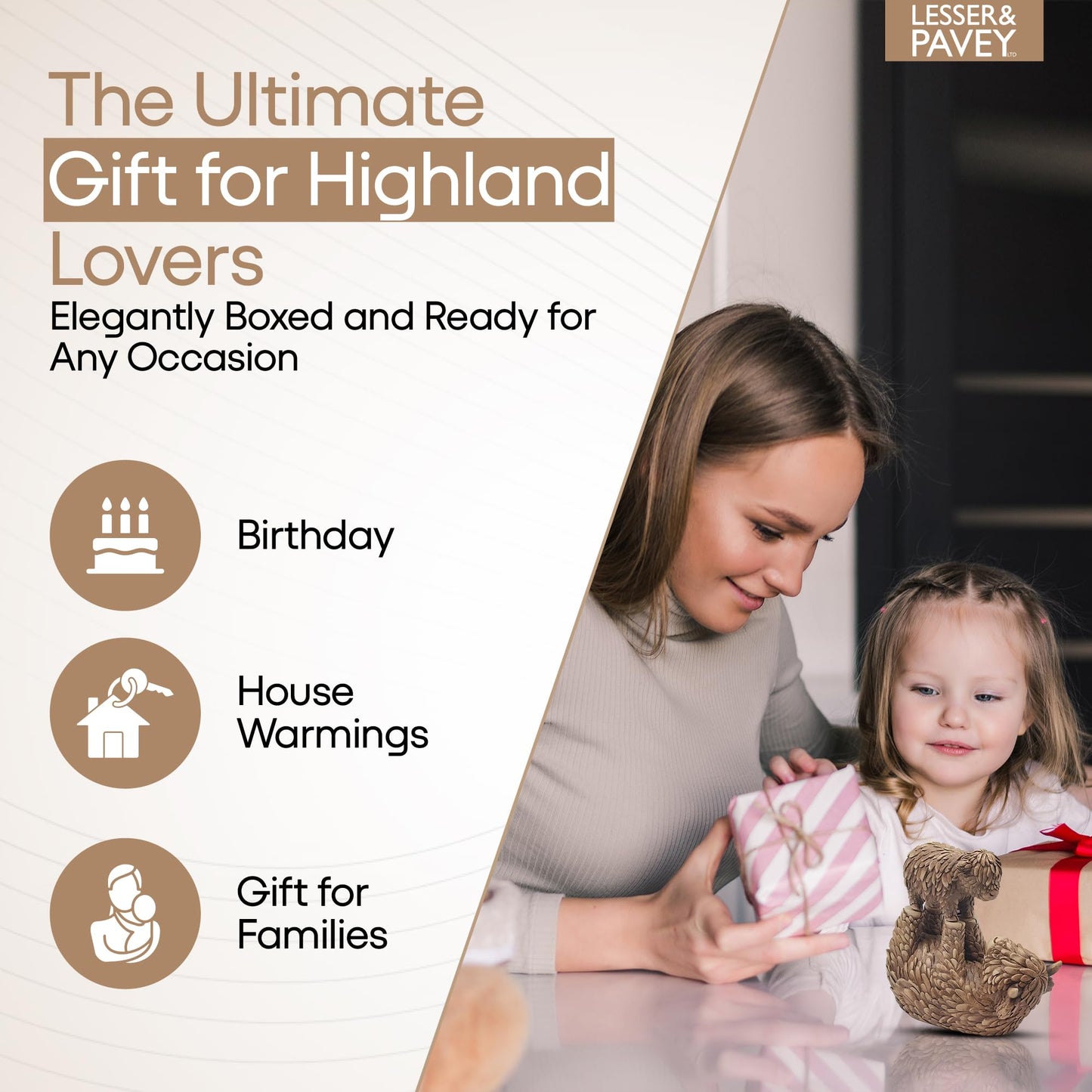 Lesser & Pavey Highland Cow