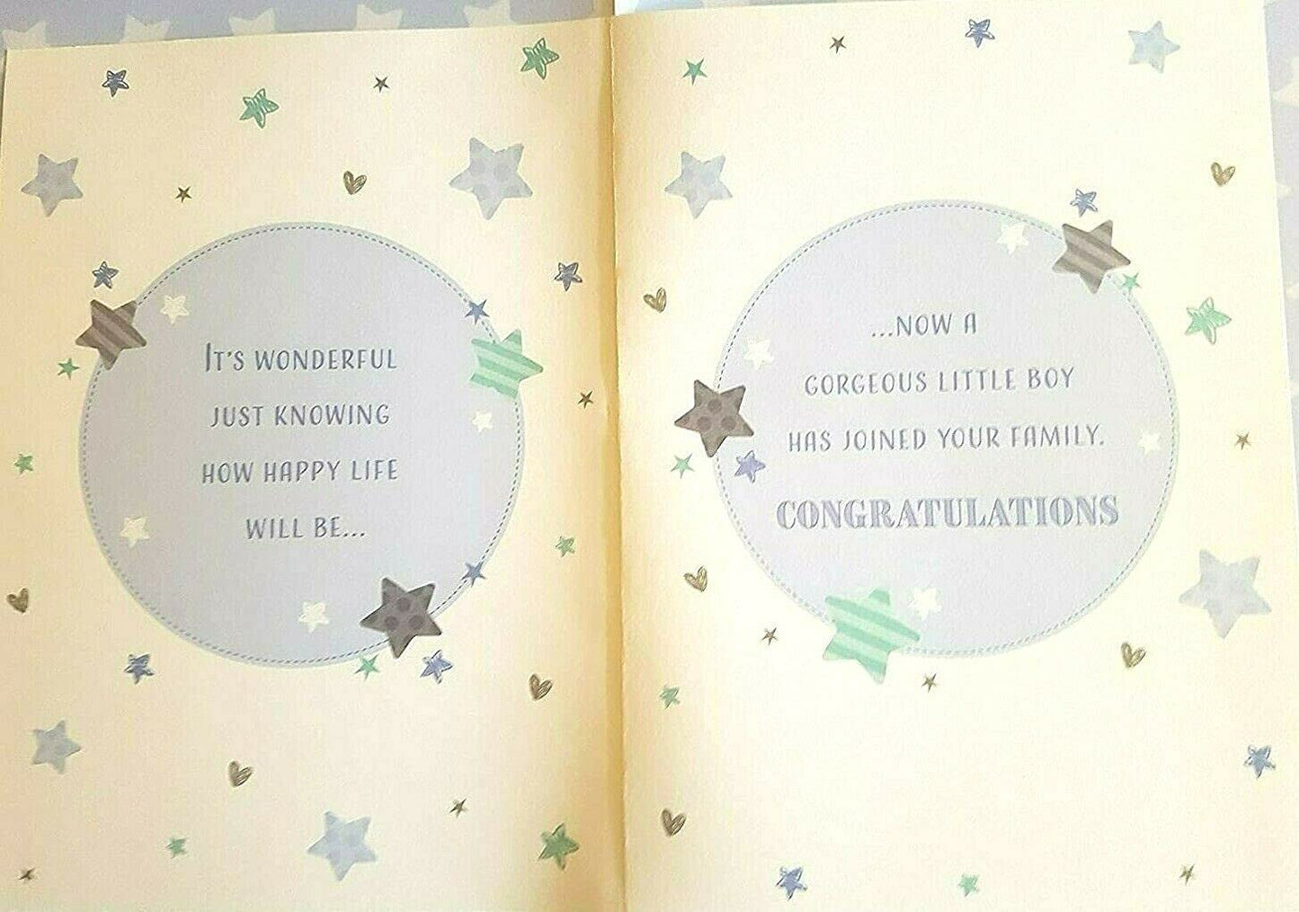 Birth of a Baby Boy - Large Boxed Card - 44786