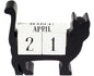 Cat & Dog Perpetual Calendars Painted Wood Ornamental Decoration Gift Year New
