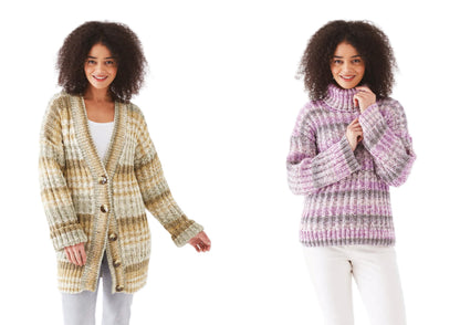 King Cole Knitting Pattern 5735 Women's Sweater Cardigan in Drifter Aran