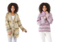 King Cole Knitting Pattern 5735 Women's Sweater Cardigan in Drifter Aran