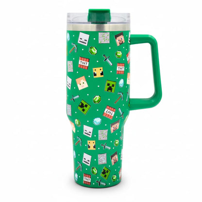 HOX Care Bears - Friendship Insulated Tumbler Stainless Steel Cup with Straw and Handle for Water, Iced Tea, Coffee or Smoothie