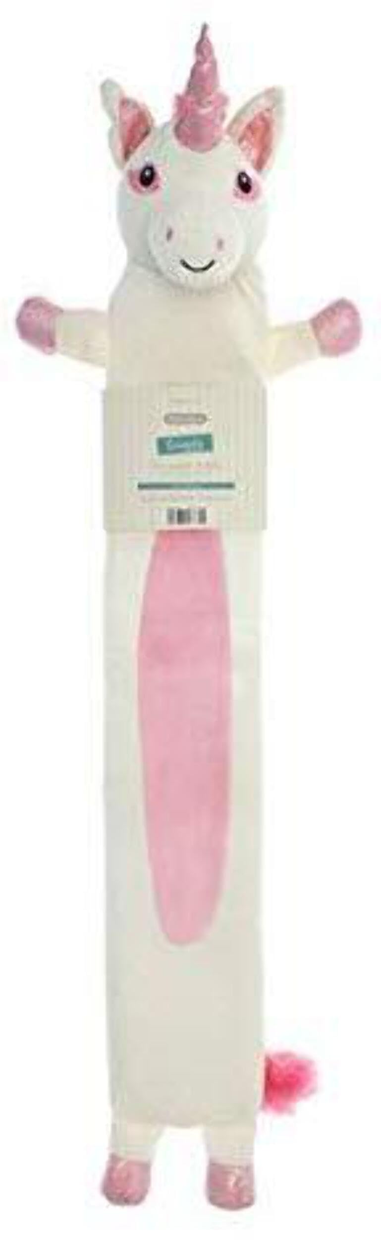 Long Hot Water Bottles 72cm Natural Rubber Hot Packs with Removable Covers (Unicorn)