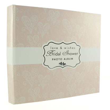 Love & Cherish Pearlised Paperwrap Bridal Shower Photo Album Wedding Gift by ukgiftstoreonline