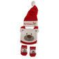 Nursery Time Baby Boys/Girls My First Christmas Polar Bear Gift Set (Hat, Bib & Socks) (One Size) (Red/White)