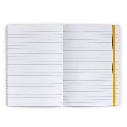 Puckator The Beatles Yellow Submarine White Recycled Paper A5 Notebook - School Teacher Student Homework Study Planner Notepad - Collage University Essentials Journals Planners - Jotter Uni Gifts