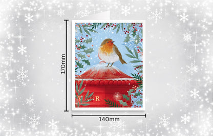 Tom Smith Boxed Christmas Cards Pack - 15 Luxury Xmas Cards with Envelopes and Seals - Recycled Eco Friendly Christmas Card Set