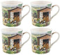 Lesser & Pavey Set of 4 China Mugs Farm House LP94755