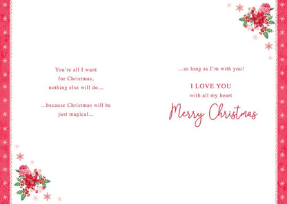 Christmas Single Boxed Card Wife - 10 x 7 inches - Regal Publishing