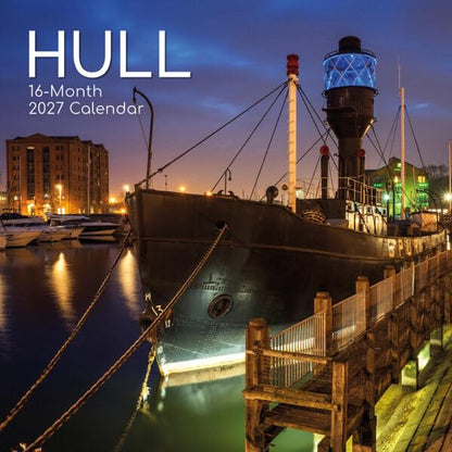 TGSC | Hull 2027 Square Wall Calendar, 16-Month Family Planner Organiser Calendar