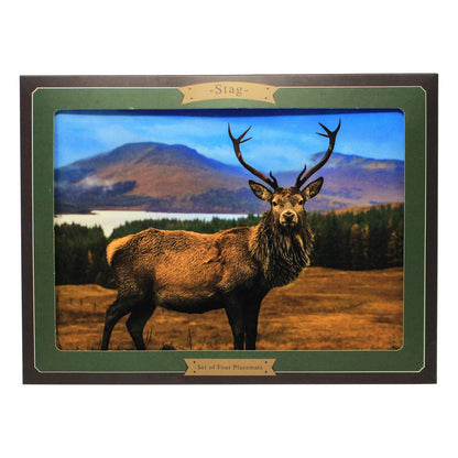 Highland Stag Set of Four Placemats