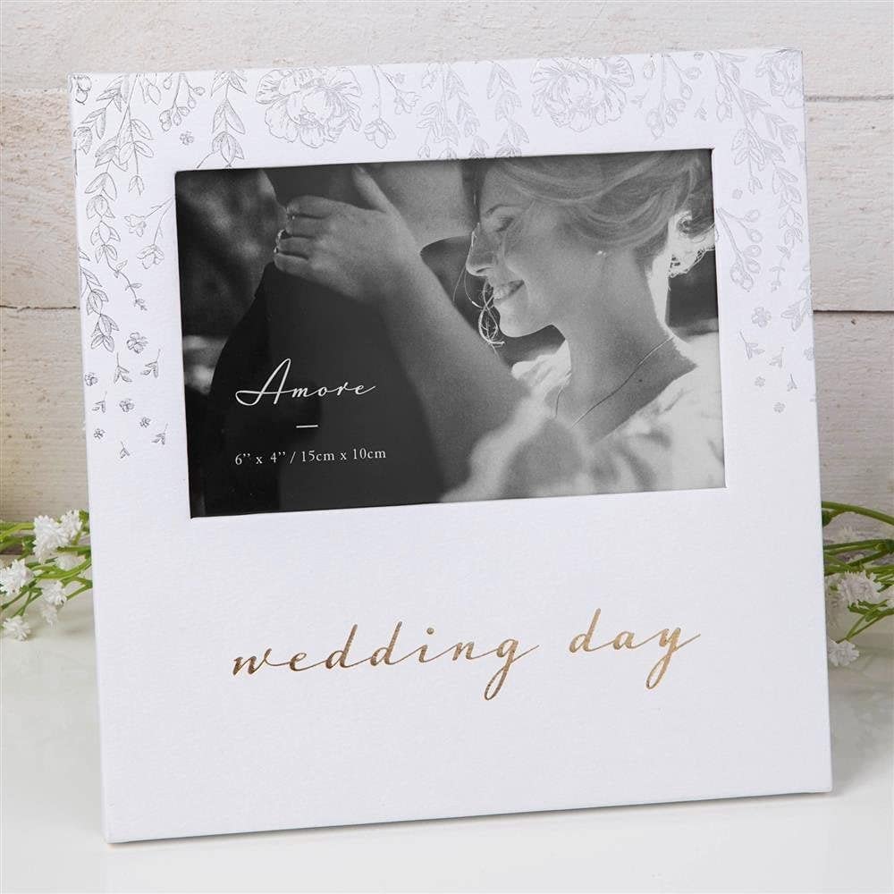 Amore Paperwrap Photo Frame - Wedding Day 6" x 4