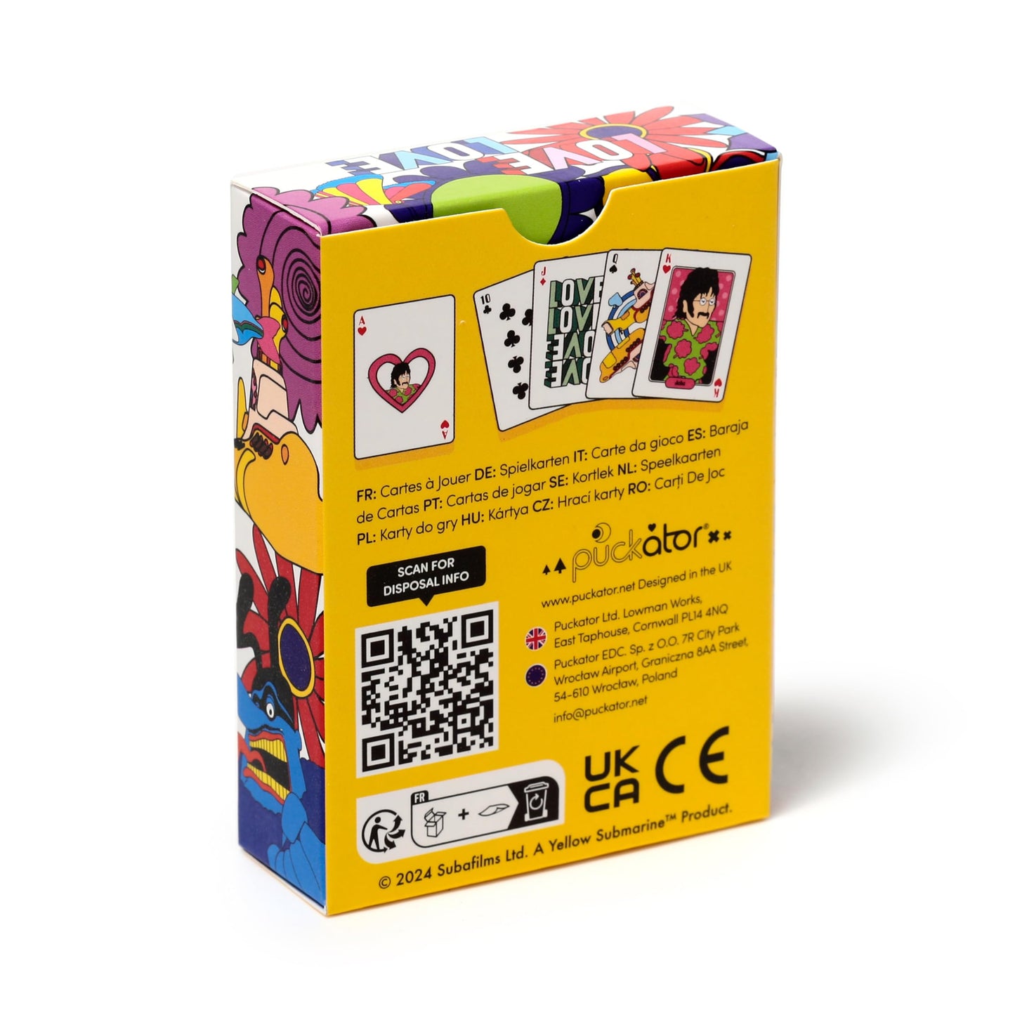 Puckator The Beatles Yellow Submarine Standard Playing Card Deck