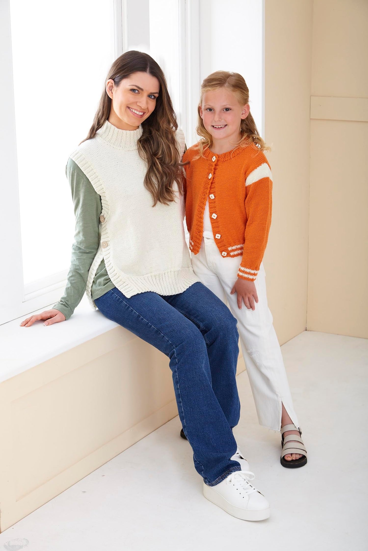 King Cole Kids & Adults Double Knit Knitting Pattern Sweaters & Cardigan (6265)