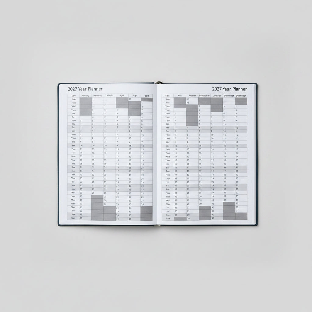 Art Deco 2027 A5 Weekly View Diary | Hardback Organiser with Claire Coxon Artwork | Planner for Appointments, Notes & Scheduling