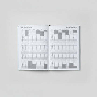 Art Deco 2027 A5 Weekly View Diary | Hardback Organiser with Claire Coxon Artwork | Planner for Appointments, Notes & Scheduling