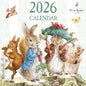 Peter Rabbit 2026 Square Wall Calendar | Monthly Planner with Beatrix Potter Illustrations | Classic Character Calendar for Home or Office