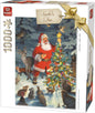 King 5743 Christmas Santa Tree Jigsaw Puzzle 1000-Piece, 49 x 68 cm