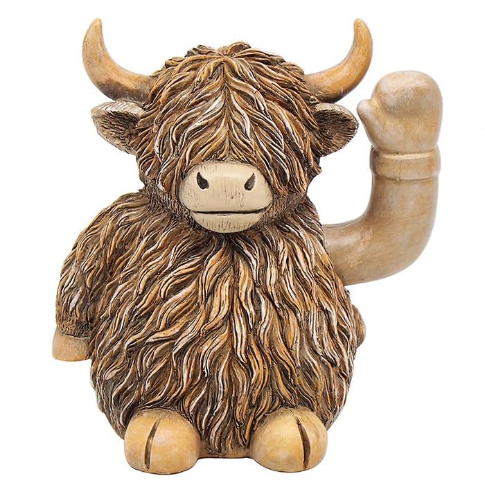 Lesser & Pavey Resin Scottish Cow Décor