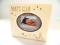 Baby scan photo frame - Ivory with Teddy & diamante - Baby shower or Pregnancy gift