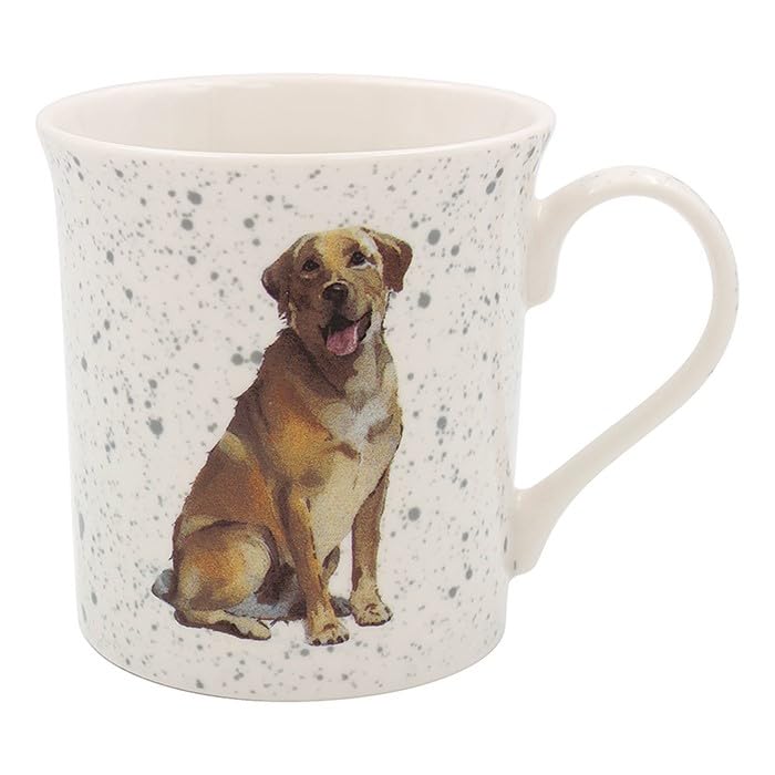Lesser & Pavey British Designed Coffee Mug | Ceramic Coffee Mugs for Home or Work | Large Mugs for Hot Drinks | Golden Labrador Tea and Coffee Cups - Sarah Boddy