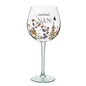 Widdop and Co The Cottage Garden Floral Gin Glass - Loveliest Nan