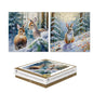 12 Luxury Cards XMAS Square Box Woodland