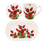 Lesser & Pavey Bee-Tanical Floral Mug & Coaster Set - Bergamot, Tulip, Thistle, Magnolia Designs