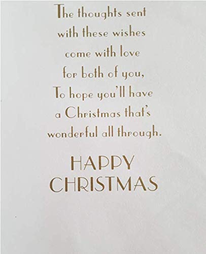 Art Deco - Brother & Sister in Law - Glittered Christmas Card