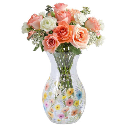 Lesser & Pavey I Love You Mum Range Mum Glass Vase for Home & Office | Glass Vases for Flowers & Home Decor | Ideal Vases Centerpiece for Living Room and Fresh & Artificial Flower