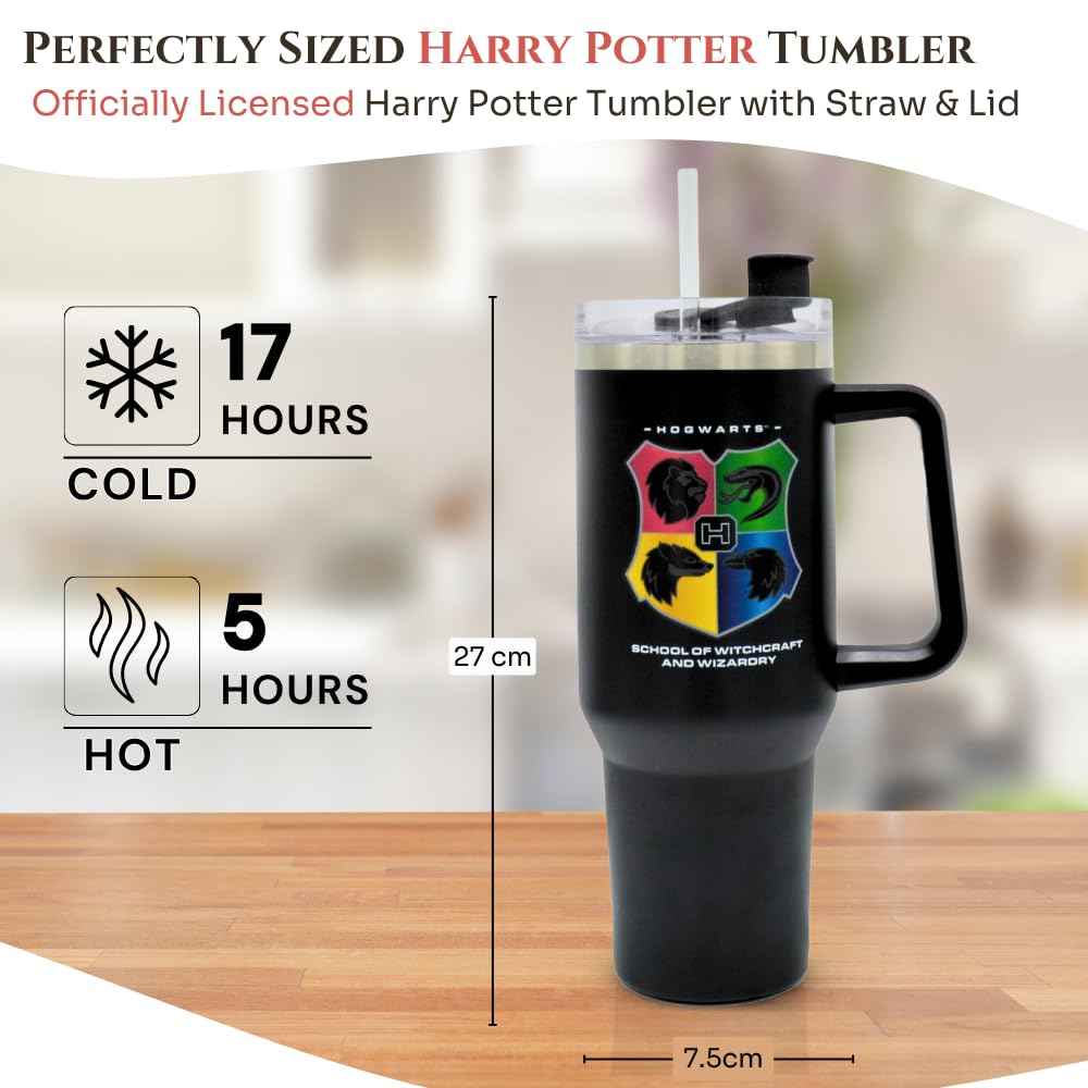 HOX Care Bears - Friendship Insulated Tumbler Stainless Steel Cup with Straw and Handle for Water, Iced Tea, Coffee or Smoothie