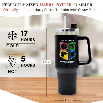 HOX Care Bears - Friendship Insulated Tumbler Stainless Steel Cup with Straw and Handle for Water, Iced Tea, Coffee or Smoothie