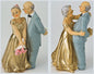 CLUB GREEN Resin 50TH WED.Anniversary TOP 2A.H12CM, POLYRESIN, Mix, 15.4 x 6.05 x 15.4 cm