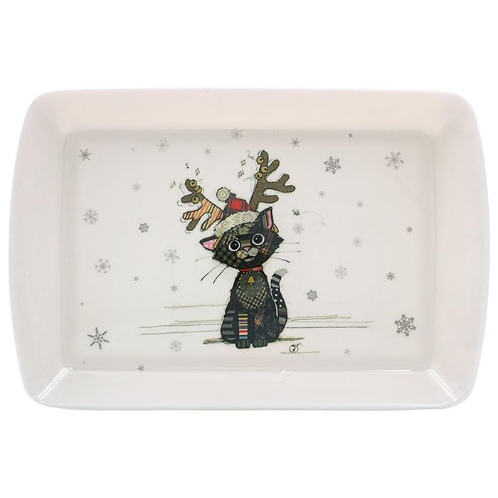 Lesser & Pavey British Designed Serving Tray | Dinner Tray For Multiple Uses Around The Home | Kitten Antlers Trays For Food Serving Or Drinks Serving - Bug Art