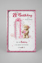 on your 21st birthday with special wishes boxed card