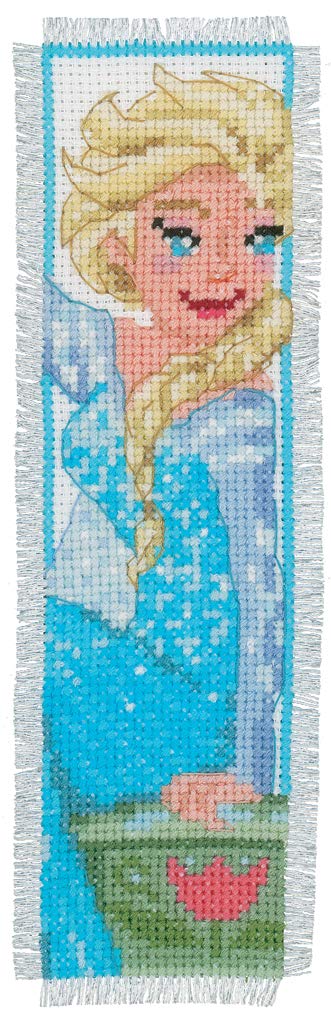 Vervaco Counted Cross Stitch Kit: Bookmarks: Frozen - Sisters Forever (Set of 2), Assorted, Set of 2