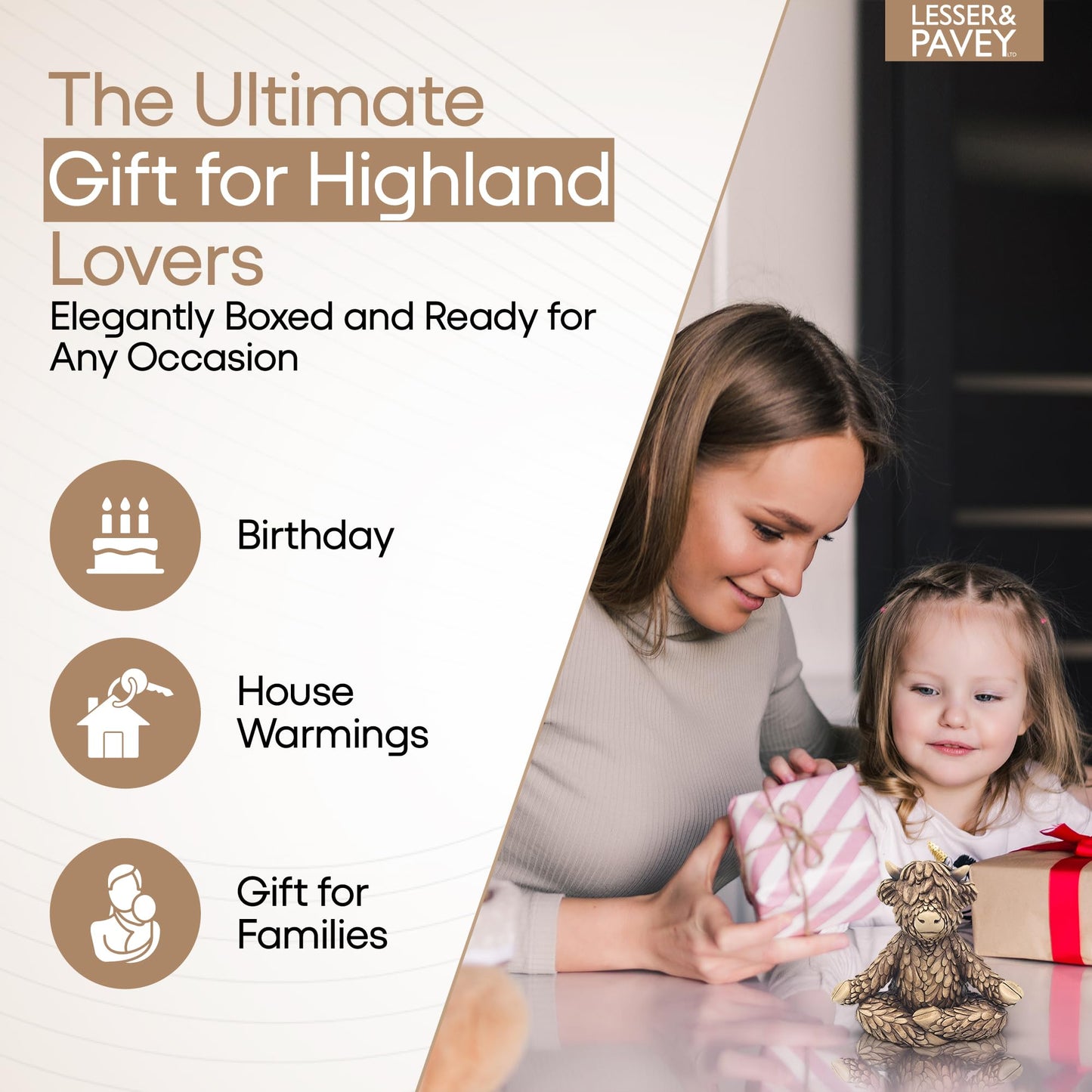 Lesser & Pavey Highland Cow
