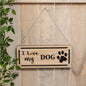 Widdop Best of Breed Natural Wood Plaque - I Love My Dog