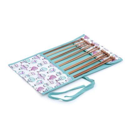 Knitting Pin Roll Case - Filled - C'est La Vie | Hobby Gift MR4702FÄ | 12x34x1 cm