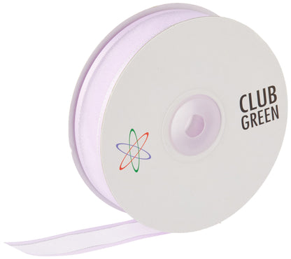 CLUB GREEN ORG.SAT/EDGE RIB 23MMX25M LILAC/SILVER, Fabric, 11 x 11 x 3.08 cm
