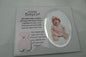 David Fischhoff Baby Girl Frame 19 x 23cm, pink , 23 x 19 x 1 cm