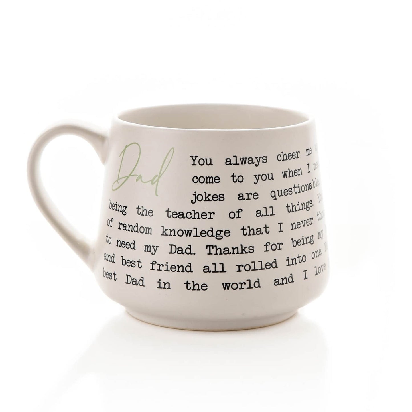 Stoneware Mug with Sentiment Wording - Dad
