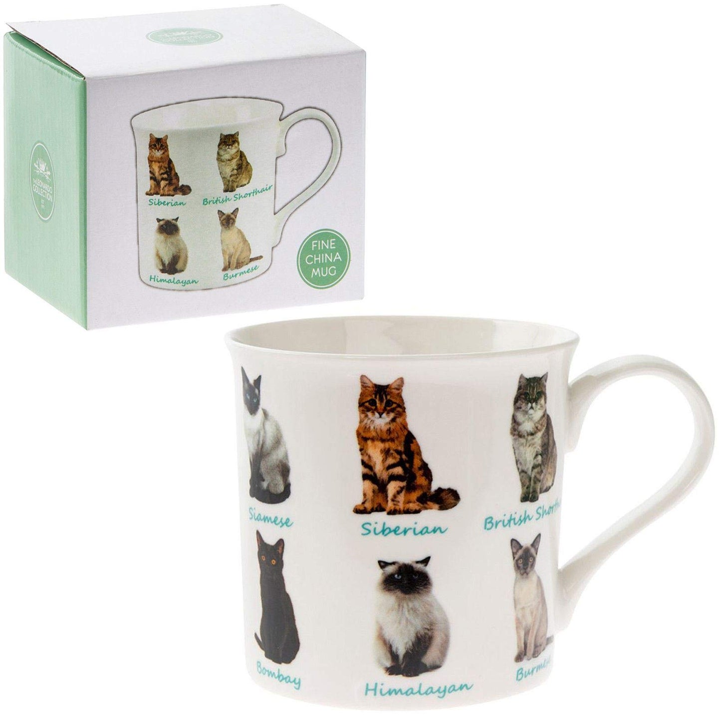 Leonardo Cats Mug, Fine China, Multicolour, 12 x 9 x 8 cm, 225 ml