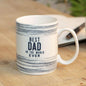widdop Fathers Day Gift Best Dad in The World Ever Stoneware Mug by Celebrations