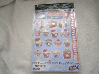 celebration cupcakes 2pack papercraft toppers